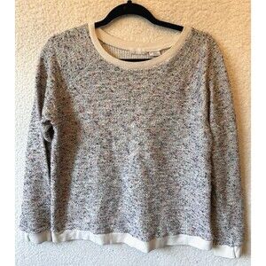 Cooperative Sweater M Multicolor Textured Crew Neck Pullover Cotton Blend‎